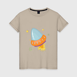 Женская футболка Космический корабль