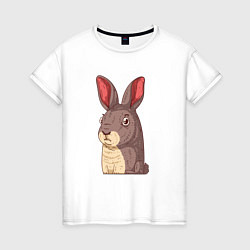 Женская футболка Кролик-символ года