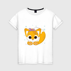 Женская футболка Милая лисичка