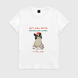 Женская футболка Its the most fluffiest time of the year
