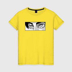 Женская футболка Взгляд Эрена Йегера