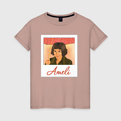 Женская футболка Амели с зонтом
