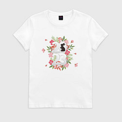 Женская футболка 2023 год кролика