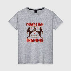 Женская футболка Тайский Бокс - тренинг