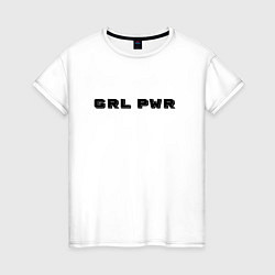 Женская футболка GRL PWR арт