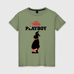 Женская футболка Толстяк playboy