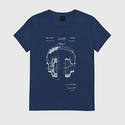 Женская футболка Патент на наушники