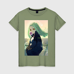 Женская футболка Ребекка арт - Киберпанк: Бегущий по краю