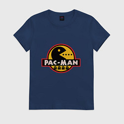 Футболка хлопковая женская Pac-man game, цвет: тёмно-синий