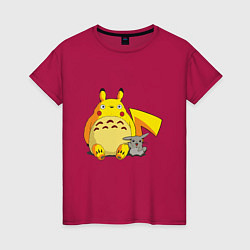 Женская футболка Pika Totoro