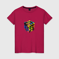 Женская футболка Кубик-рубик