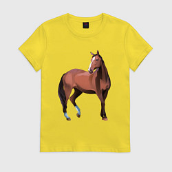 Женская футболка Тяжелая теплокровная