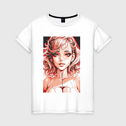 Женская футболка Нейро девушка