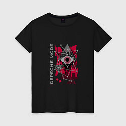 Женская футболка Depeche mode electronic rock