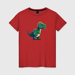 Женская футболка Динозаврик пиксельный