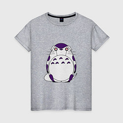 Футболка хлопковая женская Totoro Frieza, цвет: меланж