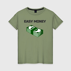 Женская футболка Легкие деньги