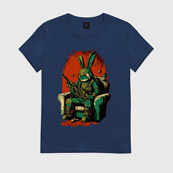 Женская футболка Диванные войска заяц