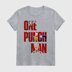 Женская футболка Ванпанчмен Сайтама