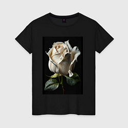 Женская футболка Белая роза