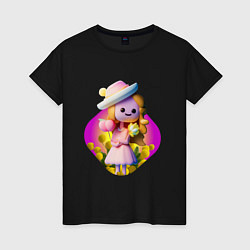 Женская футболка Мимозы и кукла