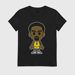 Футболка хлопковая женская Little Kobe, цвет: черный
