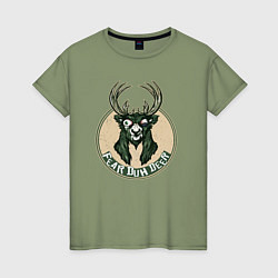 Женская футболка Fear duh deer