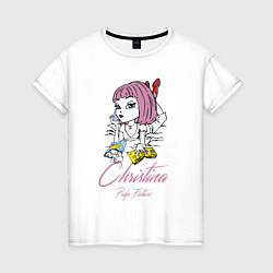 Женская футболка Christina - pulp fiction