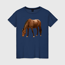 Женская футболка Датская теплокровная лошадь