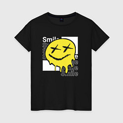 Женская футболка Smile positive