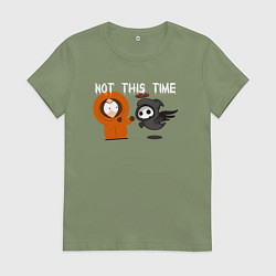 Футболка хлопковая женская Не в этот раз, цвет: авокадо