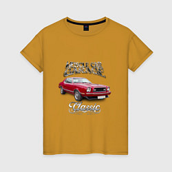 Женская футболка Маслкар Ford Mustang