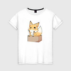 Женская футболка Милая лисичка хочет на ручки