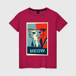 Женская футболка Meow obey