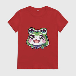 Женская футболка Аниме девочка лягушка