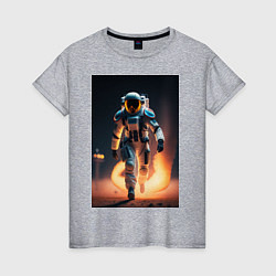 Женская футболка Брутальный астронавт