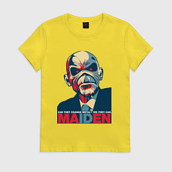 Футболка хлопковая женская They can change metal, цвет: желтый