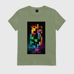 Женская футболка Цветной тетрис