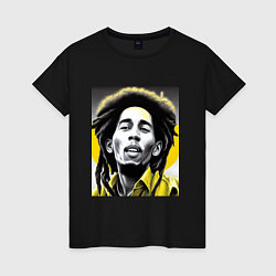 Женская футболка Bob Marley Digital Art
