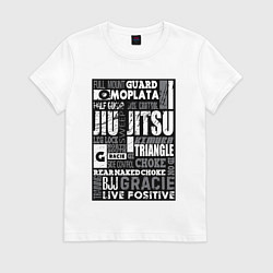 Женская футболка Jiu-Jitsu Collage