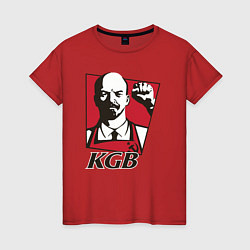 Женская футболка KGB Lenin