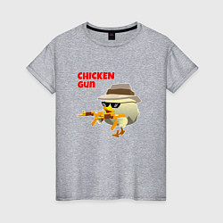 Женская футболка Цыпленок с автоматами