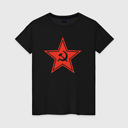 Женская футболка USSR star