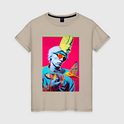 Женская футболка Andy Warhol - self-portrait