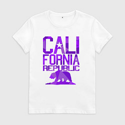 Женская футболка Штат Калифорния