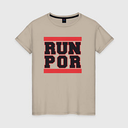 Женская футболка Run Portland Trail Blazers