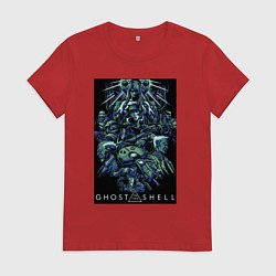 Футболка хлопковая женская Призрак в доспехах - проект 2501, цвет: красный