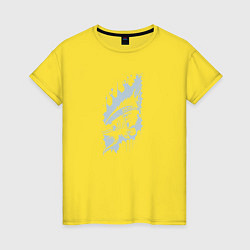 Женская футболка Абстрактная рыба и чернильные пятна