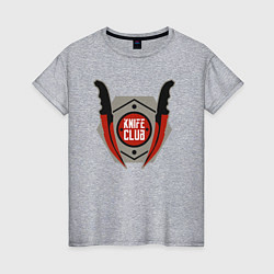 Женская футболка Knife club