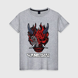 Женская футболка Samurai logo